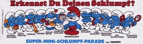 Erkennst du deinen Schlumpf?  1983/1984