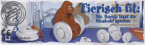Tierisch fit: Mr.Bongo l�sst die Muskeln spielen  2001/2002