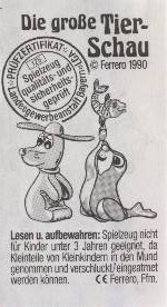 Die gro�e Tier-Schau  1990/1991