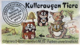 Kulleraugen Tiere  1993/1994