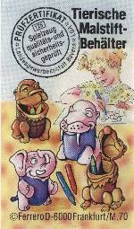Tierische Malstiftbeh�lter  1993/1994
