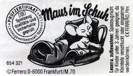 Maus im Schuh  1993/1994