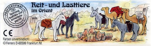 Reit- und Lasttiere im Orient  1997/1998