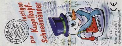 Die lustigen Kugelkopf-Schneem�nner  Weihnachten 1999