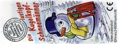 Die lustigen Kugelkopf-Schneem�nner  Weihnachten 1999